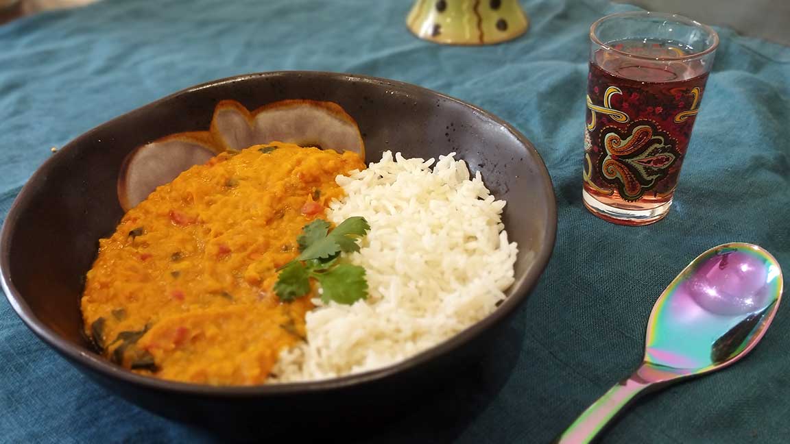 Dahl de lentilles et riz basmati – Image 3
