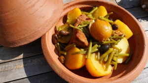 Tagine de veau au citron confit et olives