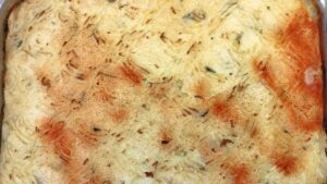 Parmentier de saumon et poireaux