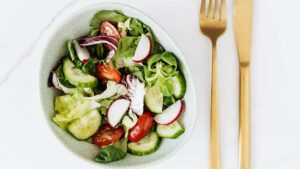 Salade tomates concombre