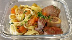 Osso bucco et tagliatelles fraiches