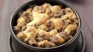 Crumble ananas chocolat
