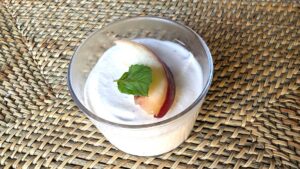 Mousse à la pèche