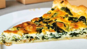 Tarte aux épinards et chèvre