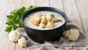Velouté de chou-fleur aux noisettes