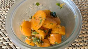 Salade de carottes cuites au cumin