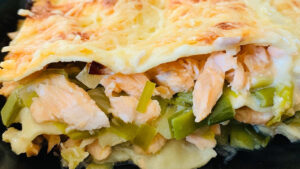 Lasagnes saumon poireaux